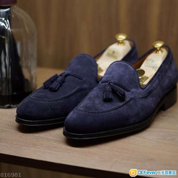 Yanko blue suede loafer UK6.5, Carmina Meermin Alden Berwick