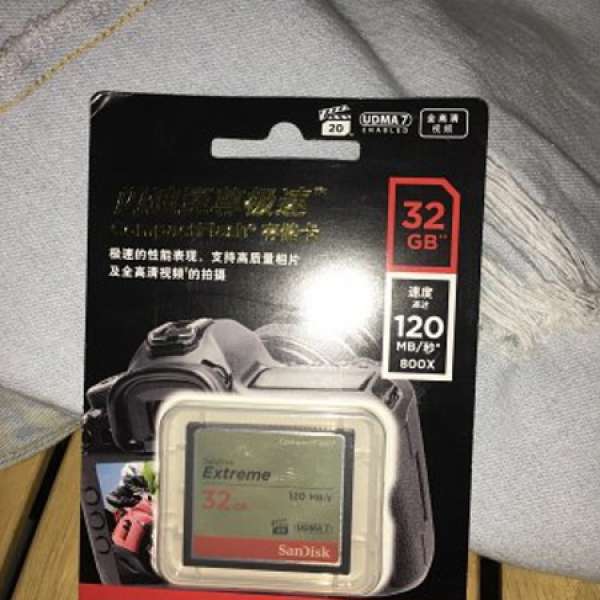 sandisk extreme cf card 32gb 全新