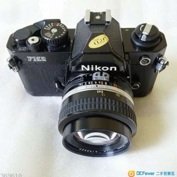 Nikon Fm2n 菲林機 連 nikon原廠 50mm F1.4ais標準鏡
