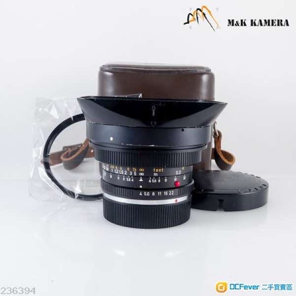 Leica Super-Angulon-R 21mm/F4.0 Ser.8.5 Lens #65727