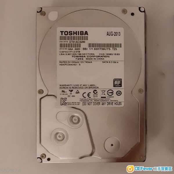 3.5 HDD Toshiba 2TB