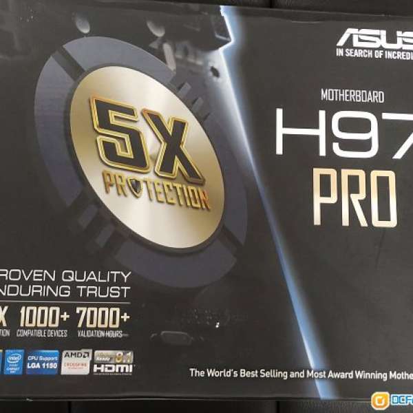 Asus H97 PRO (支援i7-4790K或Xeon E3-1230 V3等 intel CPU)