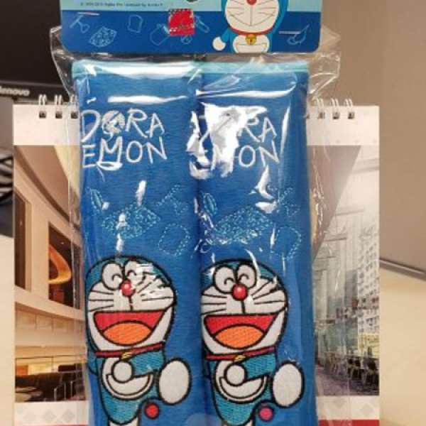 叮噹 汽車用 安全帶護肩膊 一對 多啦A夢 Doraemon