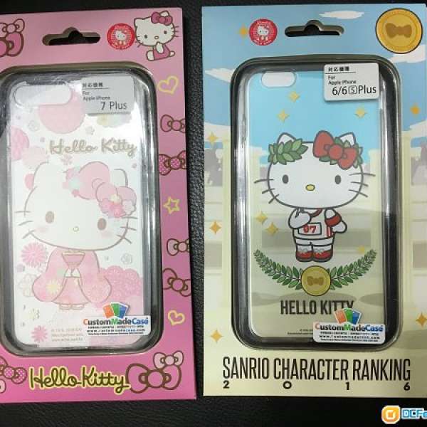 Hello Kitty iphone case 6/ 6s plus ， 7 plus 手機殼 2 個