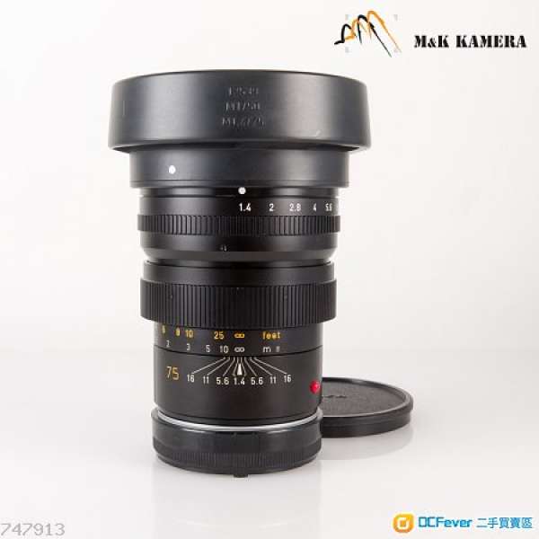 Leica Summilux-M 75mm/F1.4 Ver.I Lens #65703