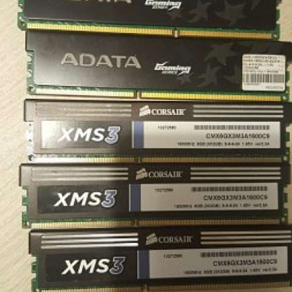 ADATA 1600Mhz DDR3 4Gx2 / CORSAIR 2Gx3