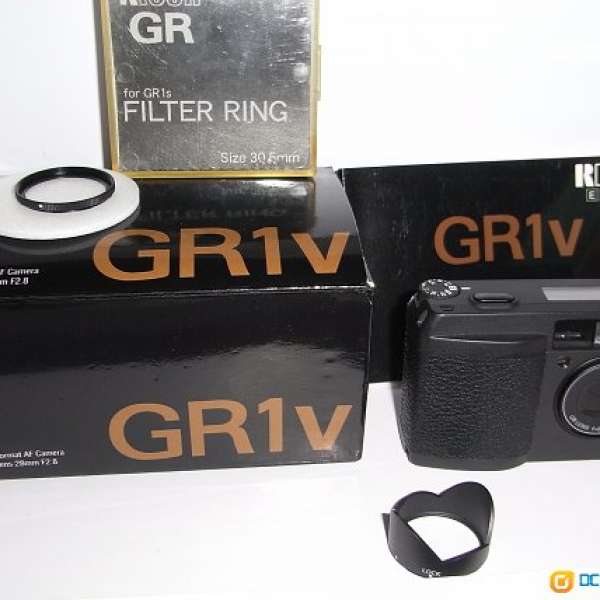 絕版 理光 RICOH GR1V 黑色 菲林相機 Lens 28mm f/2.8 罕有 近乎新