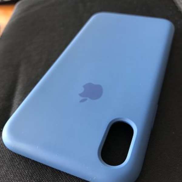 iPhone XS 矽膠護殼 - 荷蘭瓷藍色