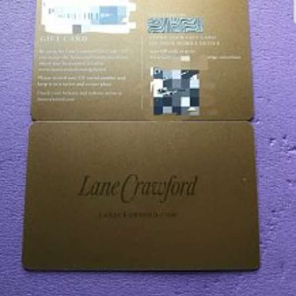 出售連卡佛禮品卡，共$500x2 (Lane Crawford Gift Card)