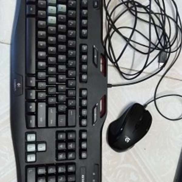 Logitech gaming keyboards and mouse