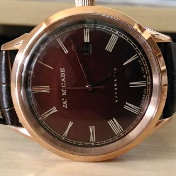 全新 James Mccabe Heritage Rose Gold Automatic 自動錶