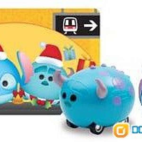 迪士尼Tsum Tsum紀念車票毛毛史迪仔回力車(PS:車票已用)