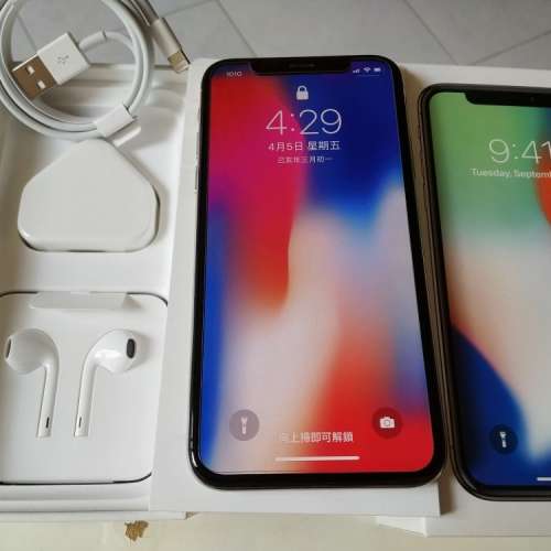 極新 iPhone X 256GB 白色(Apple care+ 至2019年11月) 配件連盒全齊