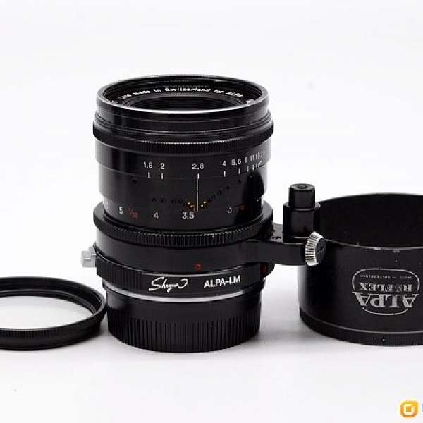【APO神鏡】Alpa 阿爾派 Macro Switar 50/1.8全黑版本，帶金屬遮光罩和Leica M接環...