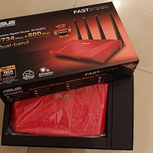 ASUS RT - AC 87U router red