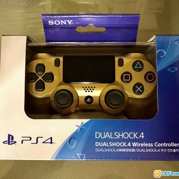 PlayStation 4 PS4 DualShock 全新原裝手掣 (金色) (有保養)