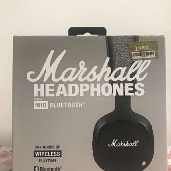 超新淨 Marshall  MID Bluetooth headphone 全套有保