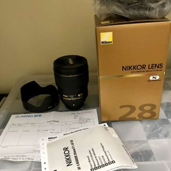 Nikon 28 f1.4E 28mm 1.4 行貨有保養
