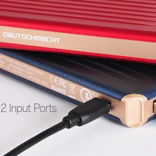 【100%全新•原裝行貨】DEUTSCHMACHT DM-PB100-C-BK Type C 10000mAh行動電源(黑色...
