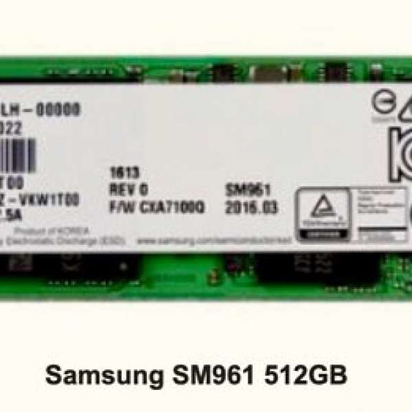 Samsung 961 nvme 512GB SSD