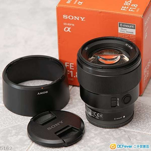 Sony FE 85mm F1.8 (85 / 1.8) E mount for A7iii/A7riii/A9