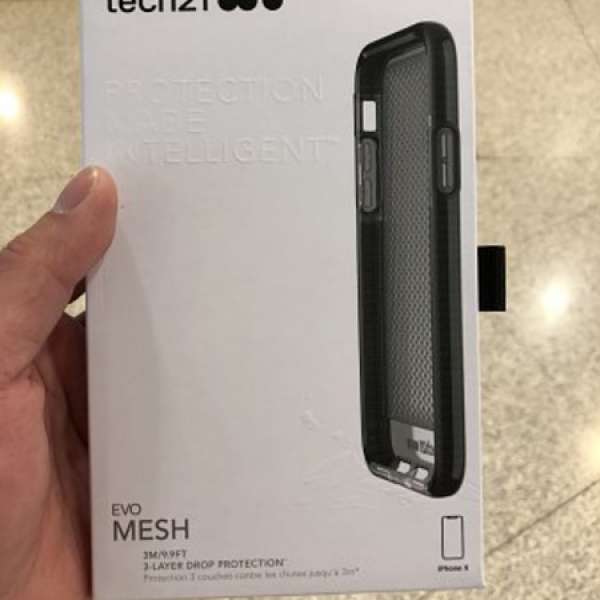 Tech21 Evo Mesh Black For iPhone X 100%全新