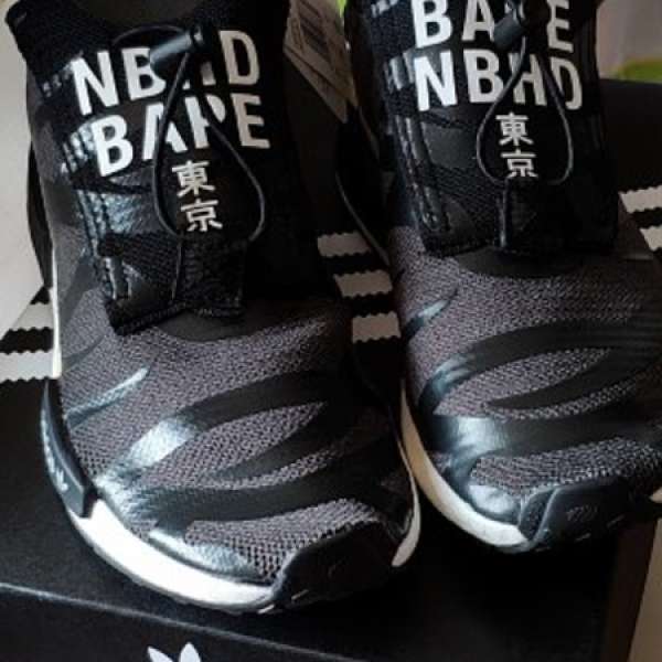ADIDAS NEIGHBORHOOD BAPE NMD STEALTH 運動鞋 全新