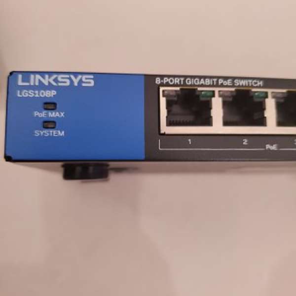 Linksys PoE 8 port switch LGS108P