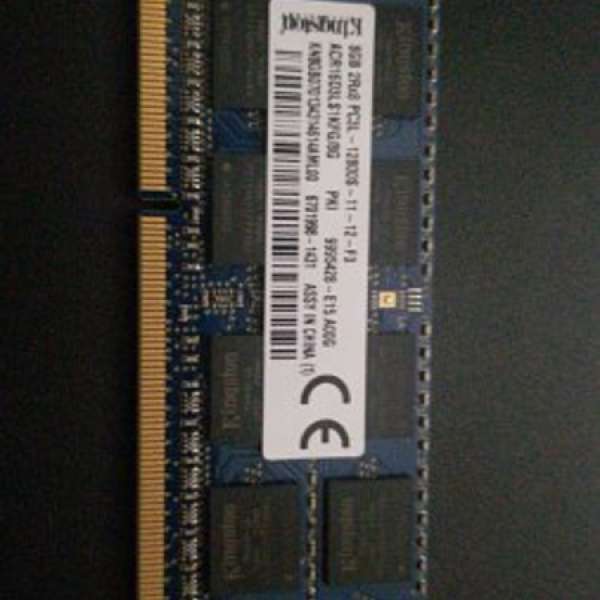 KINGSTON DDR3L 8G NOTEBOOK RAM compat/w Imac MacBook pro