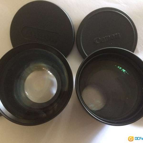 Canon Auxillary lenses/ wide-converter 0.7X & tele-converter 2.4X加效鏡頭