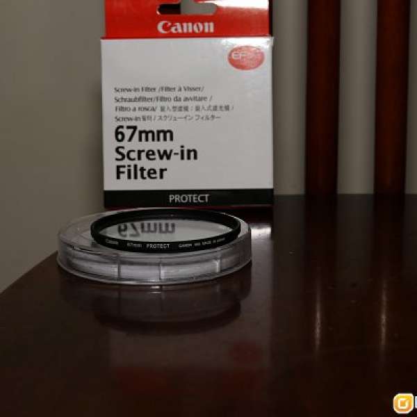 canon filter 67mm 100% new 未用過