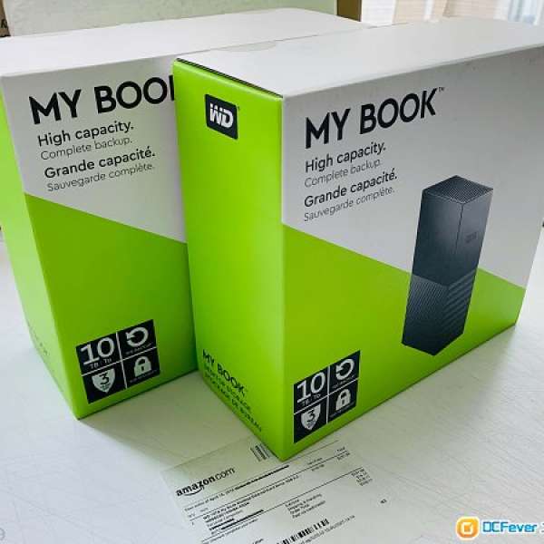 WD My Book 10TB X 2 隻