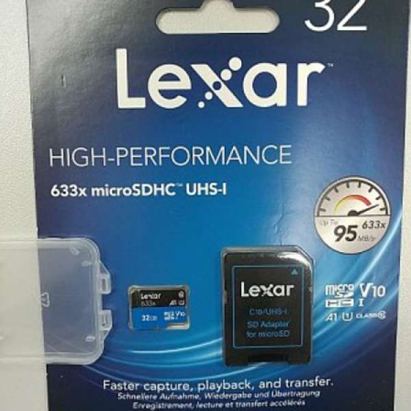 100% 全新 Lexar 32GB TF UHS-I Micro SDHC TF A1 V10 記憶卡