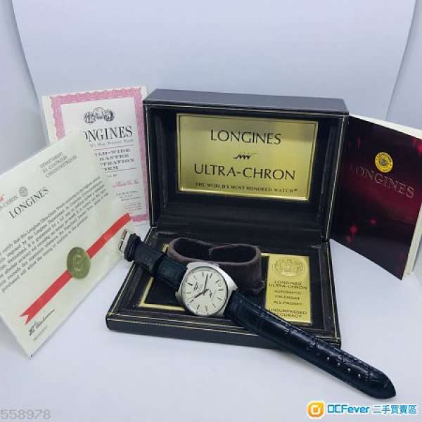 浪琴Longines ULTRA-CHRON CHRONOMETER 天文台自動手錶難得有紙有盒全套