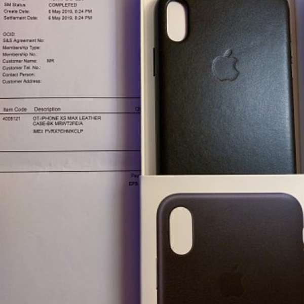 iPhone XS Max Leather Case black I Phone 原廠皮套 黑色
