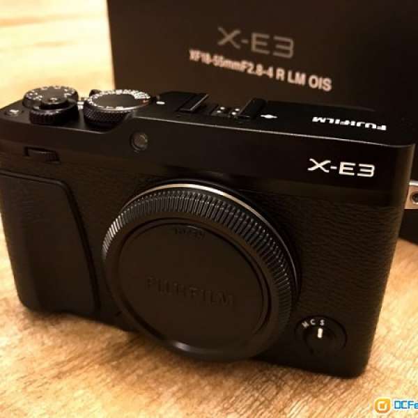fujifilm x-e3 xe3 黑色水貨90%新淨機身