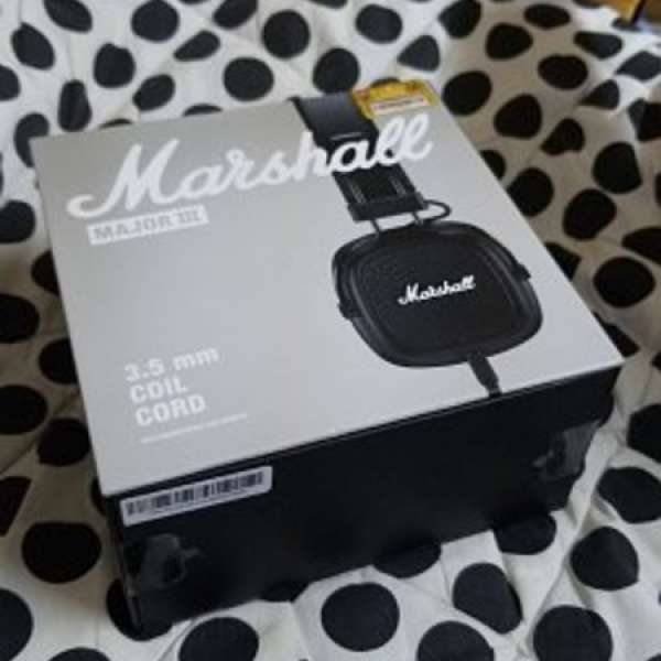 全新 Marshall Major III Headphones 耳機 3.5mm
