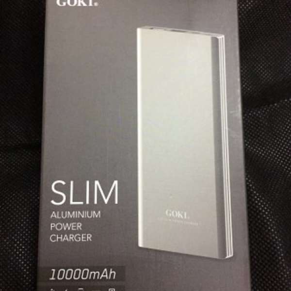 《全新未開》Goki 10000 mAh 超薄形鋁殼外置充電器 尿袋 CXX1238