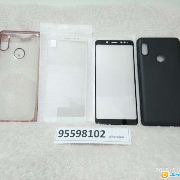 (小米 Xiaomi) Redmi (紅米) Note 5 保護套 ＆ 黑／白邊玻璃貼（可大量供應）