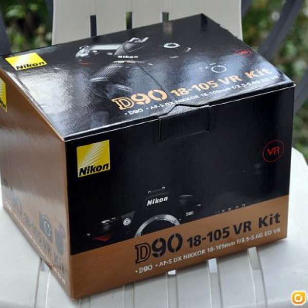 nikon 18-105mm VR + D90 body kit set 99%新 連盒+Manual