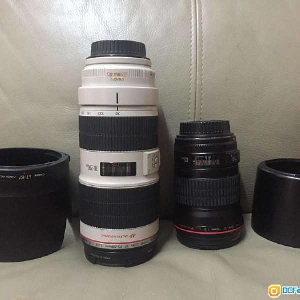 canon 70-200 2.8F is II  & 135 f2