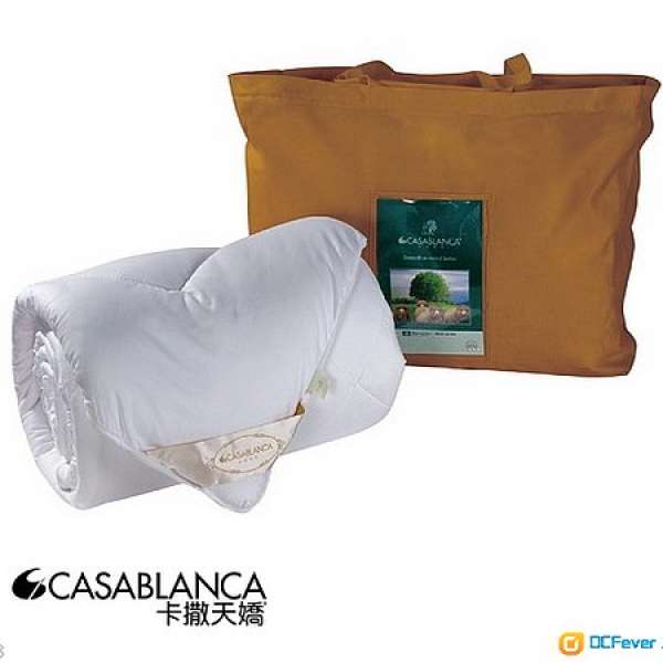 全新品 Casablanca 卡撒天嬌, 舒適羊毛大豆冬厚被 Warmth System 保暖系列 雙人暖被...