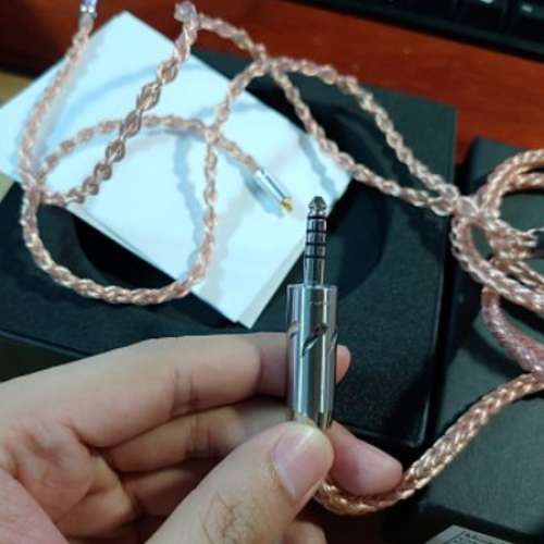 放95%新 台灣 漢聲 行貨有保 Zen8 Zen 8 單晶銅8絞線 MMCX 4.4 耳機升級線