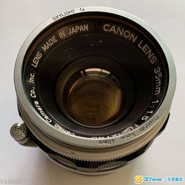 Canon 35mm F1.5 L39 LTM Leica M39