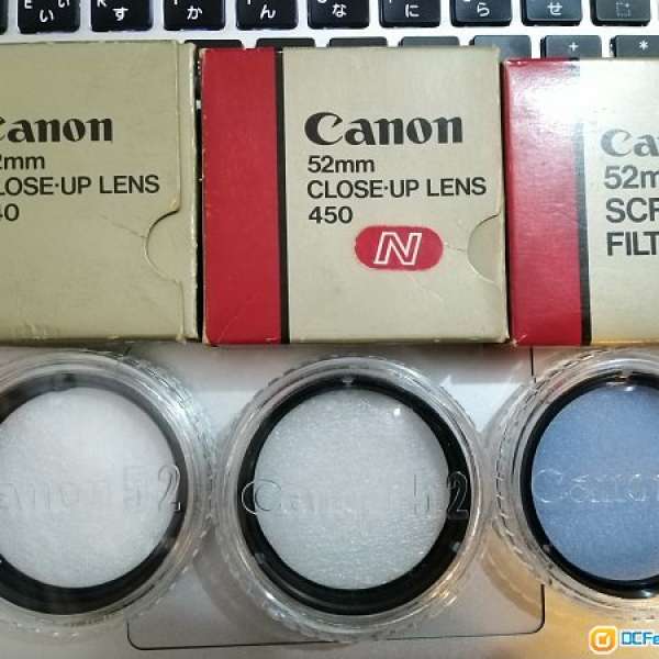 Canon 52mm (close-up 240, 450) (ccb4 1.5x) filter 日本製造
