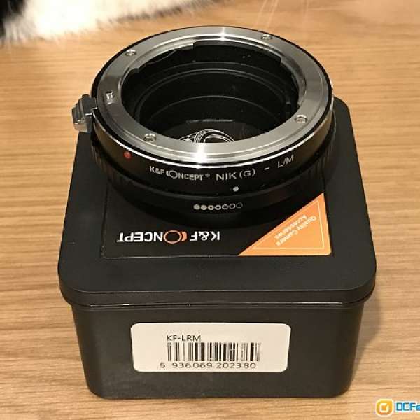 K & F Nik(G) Nikon to LM Leica M mount adapter boxed mint condition