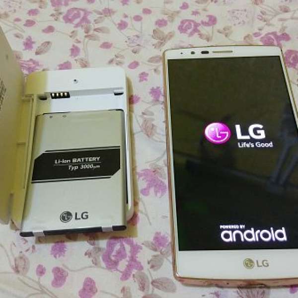 Second-hand phone - LG G4 F500S 90% smooth Lmited edition white