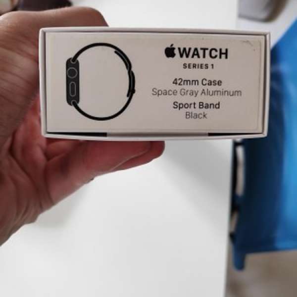 80%新 港行Apple Watch series 1 黑色 42mm 有單過保