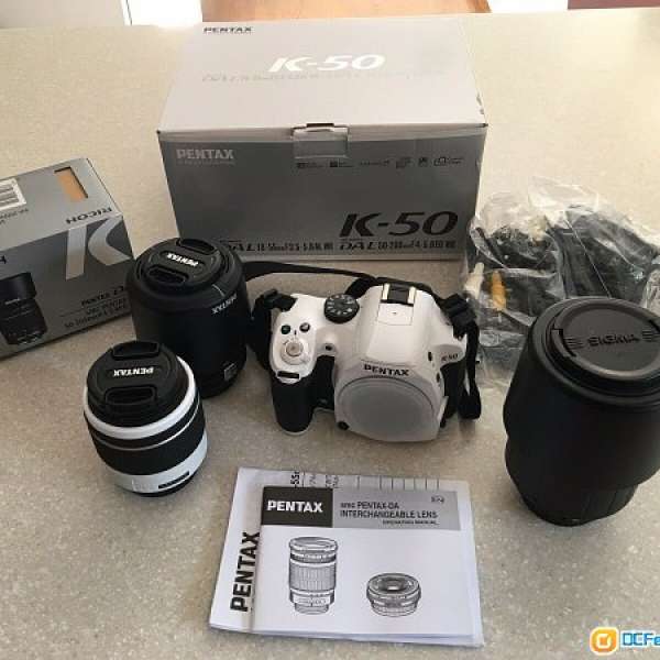 Pentax k-50 Camera & Lenses