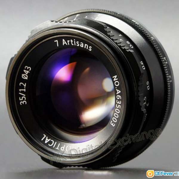 全新行貨七工匠 7 Artisans 35mm f/1.2 超大光圈鏡頭, 一年保養, 門市可購買
